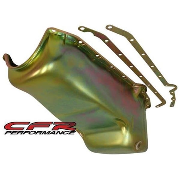 Cfr Performance CFR HZ-7108-PBK 1958-79 Chevy Small Block 283-305-327-350 Imca Circle Track Racing Oil Pan - Black HZ-7108-Z - main